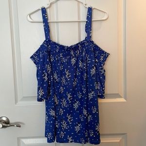 Women’s XL blue off shoulder blouse